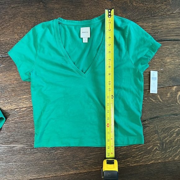 Anthropologie Maeve V Neck Hockey Graphic Tee - Picture 10 of 13